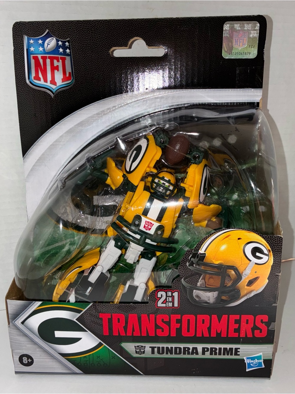 Transformers NFL Green Bay Packers Tundra Prime 5.5” OS, Multi-Colored